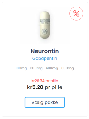 Gabapentin pris i Danmark Gabapentin pris i Danmark